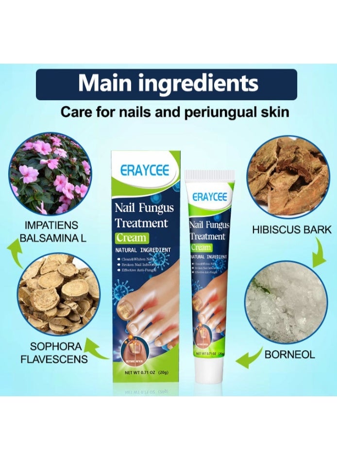 ERAYCEE Nail Fungus Treatment Cream, 20g Toenail Fungus Treatment Cream - Image 4